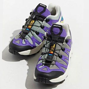 W7 - M6 - Eur 38 2/3 - Salomon XA Pro 1 Purple - Khaki / Aqua Gray / Meadowbrook